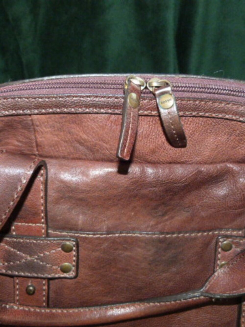 FOSSIL LEATHER SATCHEL BRIEFCASE - Picture 13 of 13
